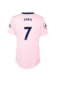 Fotbalové Dres Arsenal Bukayo Saka #7 Dámské Třetí Oblečení 2022-23 Krátký Rukáv